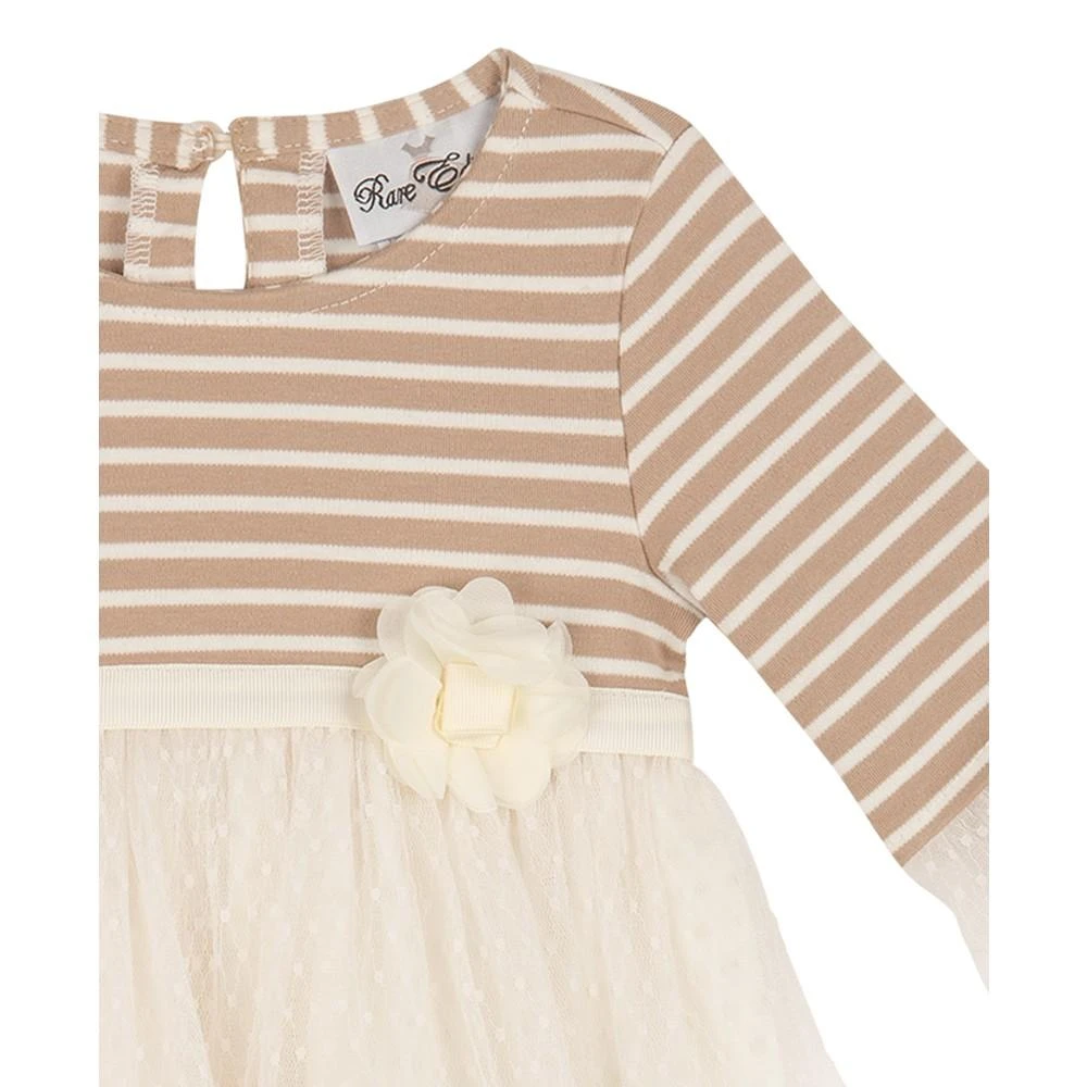 商品Rare Editions|Baby Girls Mesh Top and Polka Dot Skirt, 2 Piece Set,价格¥168,第4张图片详细描述