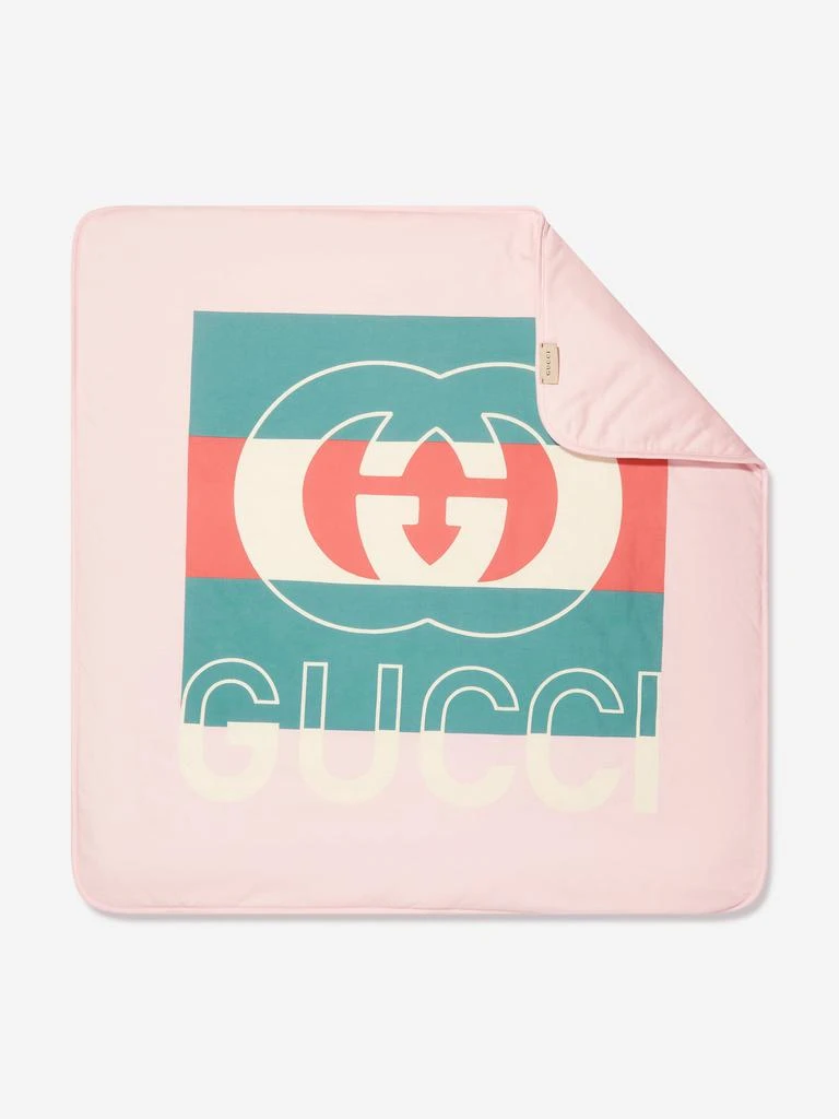 商品Gucci|Gucci Baby Girls Logo Blanket in Pink,价格¥1510,第1张图片