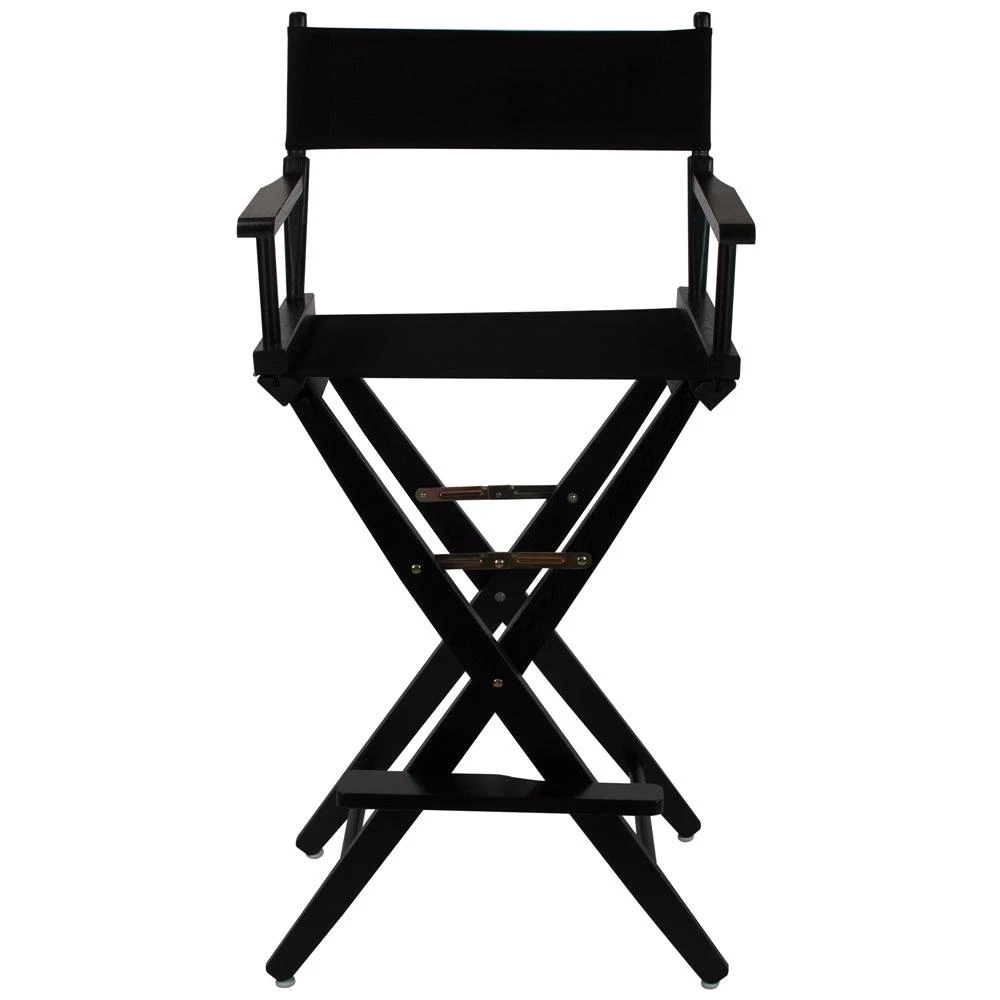 商品American Trails|Extra-Wide Premium 30"  Directors Chair Black Frame W/Black Color Cover,价格¥1105,第1张图片