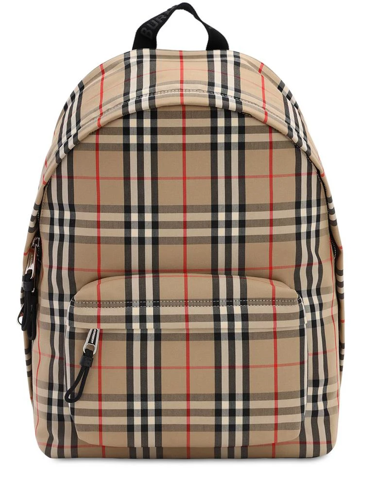 商品Burberry|Jett Check Cotton Blend Canvas Backpack,价格¥10376,第1张图片