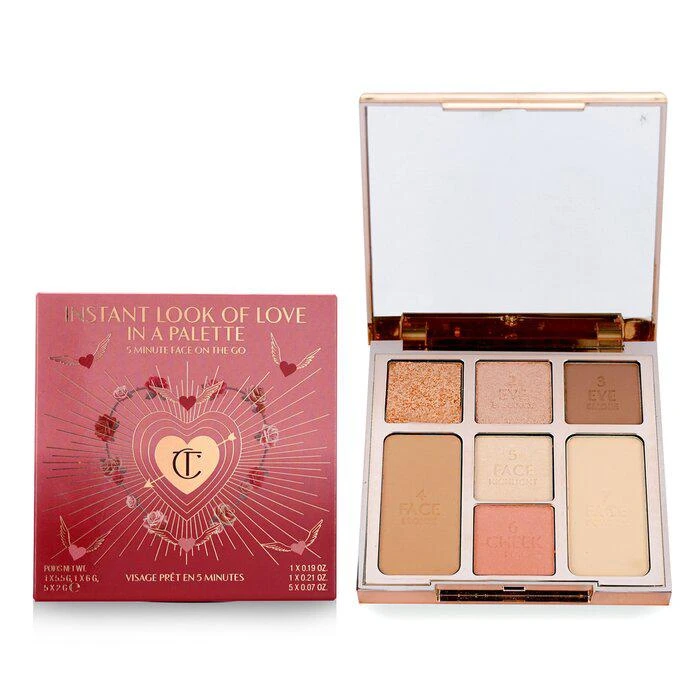 商品Charlotte Tilbury|Charlotte Tilbury 钟情至爱系列亮颜彩妆盘(蜜粉+腮红+高光+修容+3x眼影) - # Pretty Blushed 红晕 -Pretty Blushed 红晕(21.5g/0.75oz),价格¥902,第2张图片详细描述