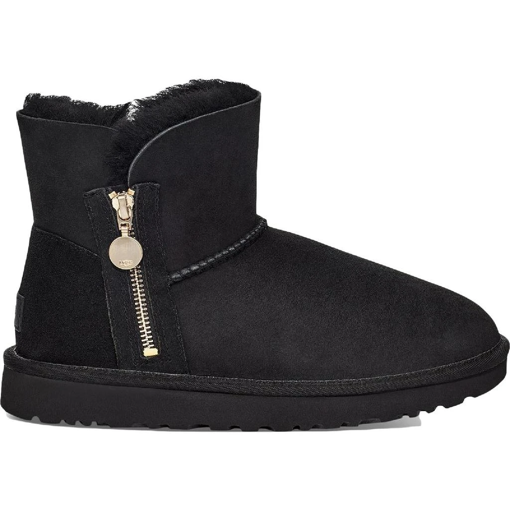 商品UGG|Ugg Bailey Zip Mini Women's Suede Fur Lined Size Zip Booties,价格¥628,第4张图片详细描述