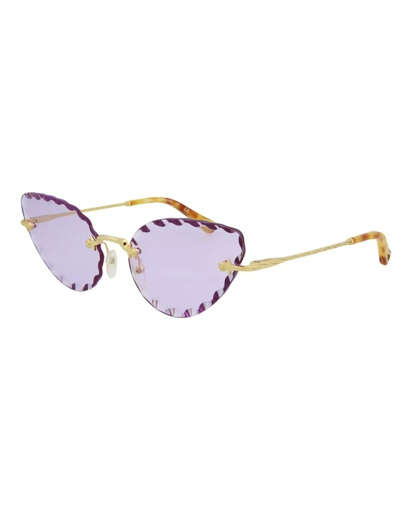 商品Chloé|Cat-Eye Frame Metal Sunglasses,价格¥819,第2张图片详细描述