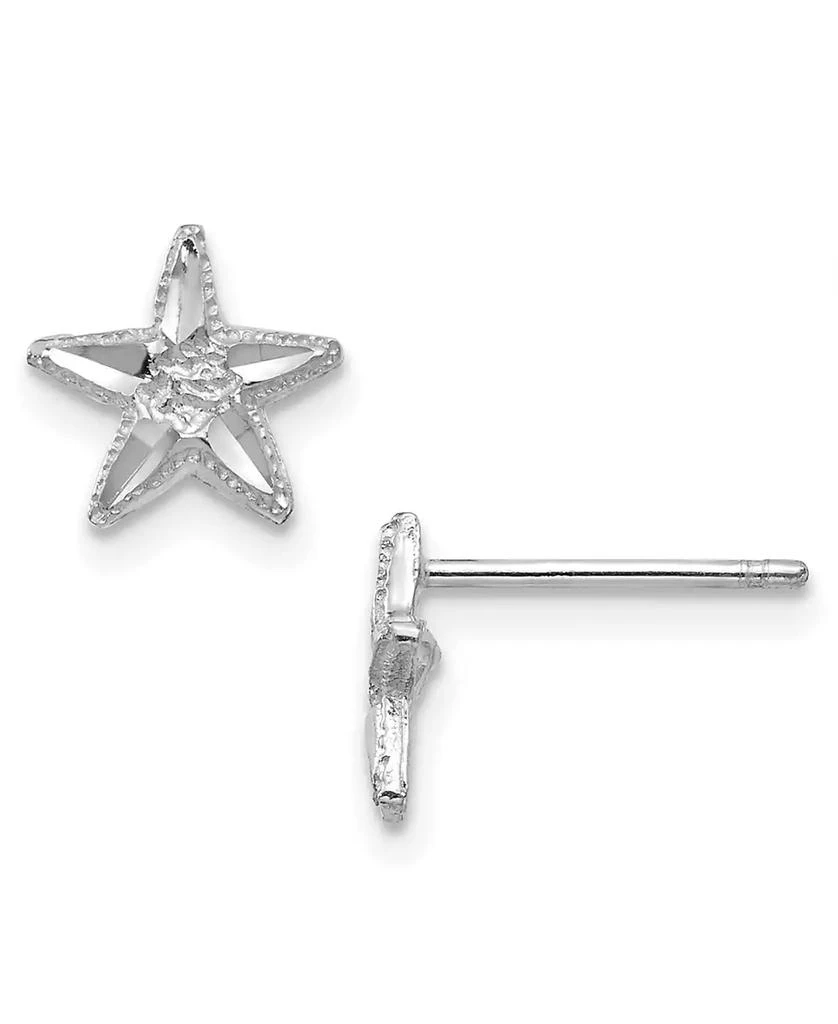 商品Macy's|Star Stud Earrings in 14k White Gold,价格¥838,第1张图片