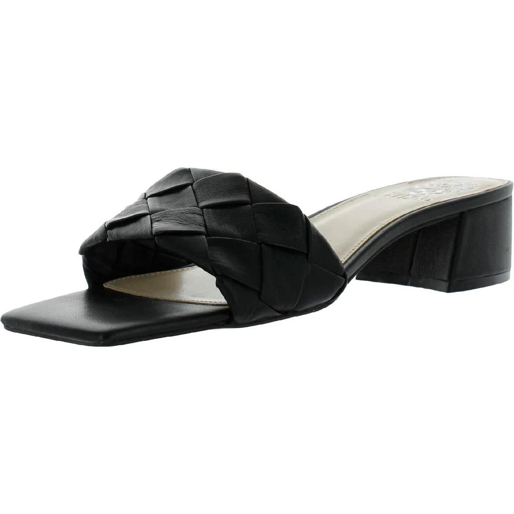 商品Vince Camuto|Vince Camuto Womens Semtera Leather Slip On Heel Sandals,价格¥343,第2张图片详细描述