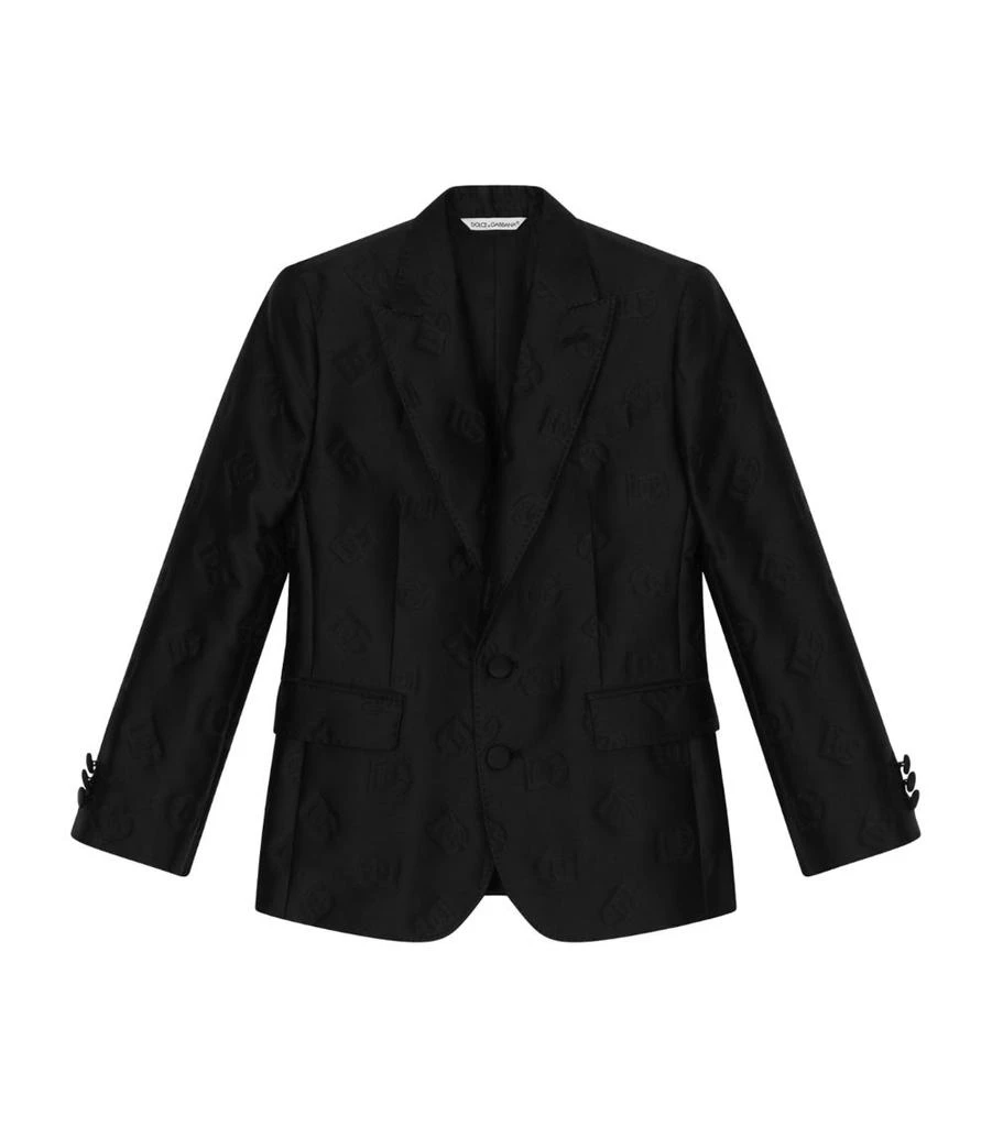 商品Dolce & Gabbana|Debossed Logo Blazer (2-6 Years),价格¥7873,第1张图片