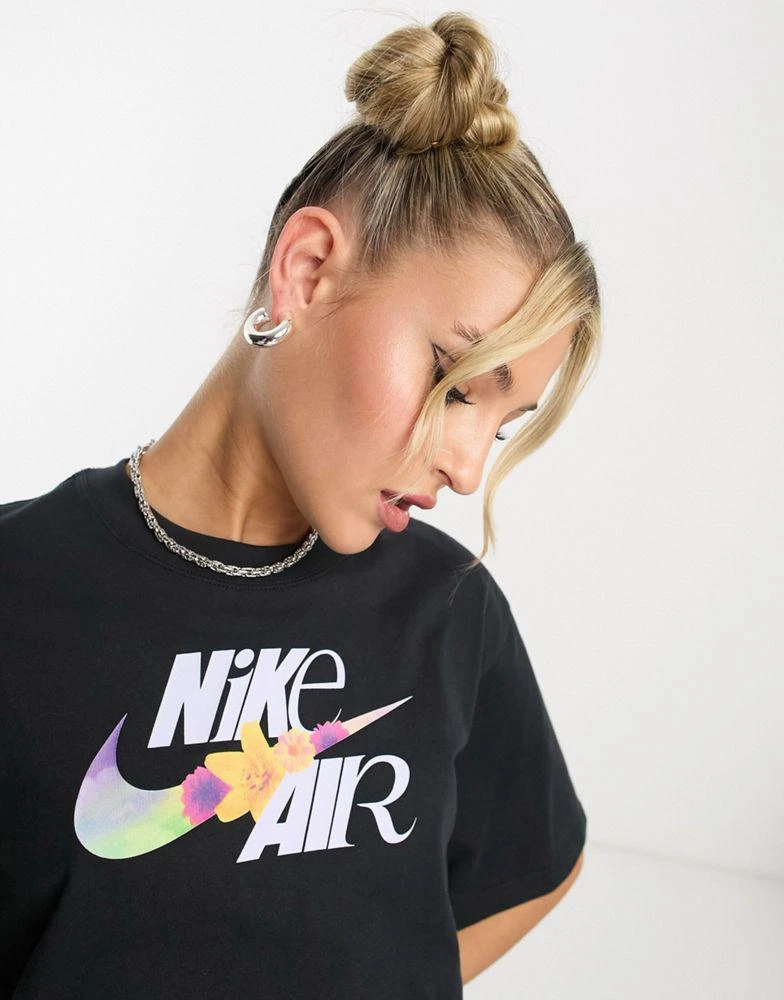 商品NIKE|Nike graphic logo boxy t-shirt in black,价格¥266,第1张图片