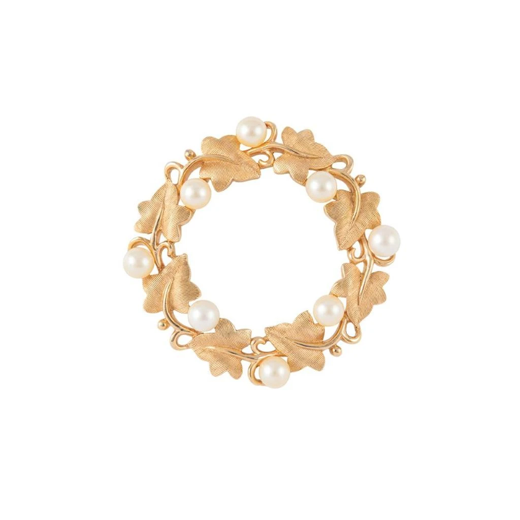 商品Susan Caplan Vintage|1960s vintage trifari faux pearl wreath brooch,价格¥2499,第1张图片