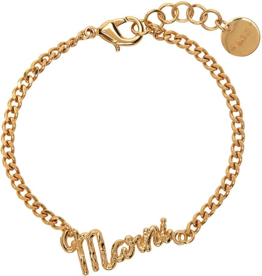 商品Marni|Gold Chain Bracelet,价格¥742,第6张图片详细描述