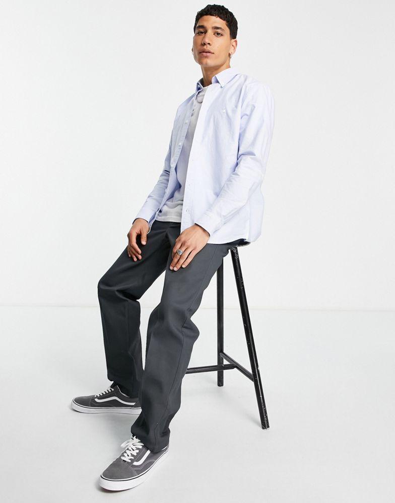 Carhartt WIP duffield stripe shirt in blue商品第3张图片规格展示