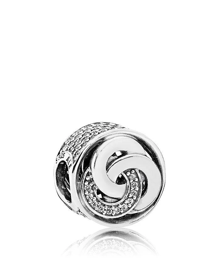 商品PANDORA|Sterling Silver & 14K Gold Interlinked Circles Charm,价格¥487,第2张图片详细描述