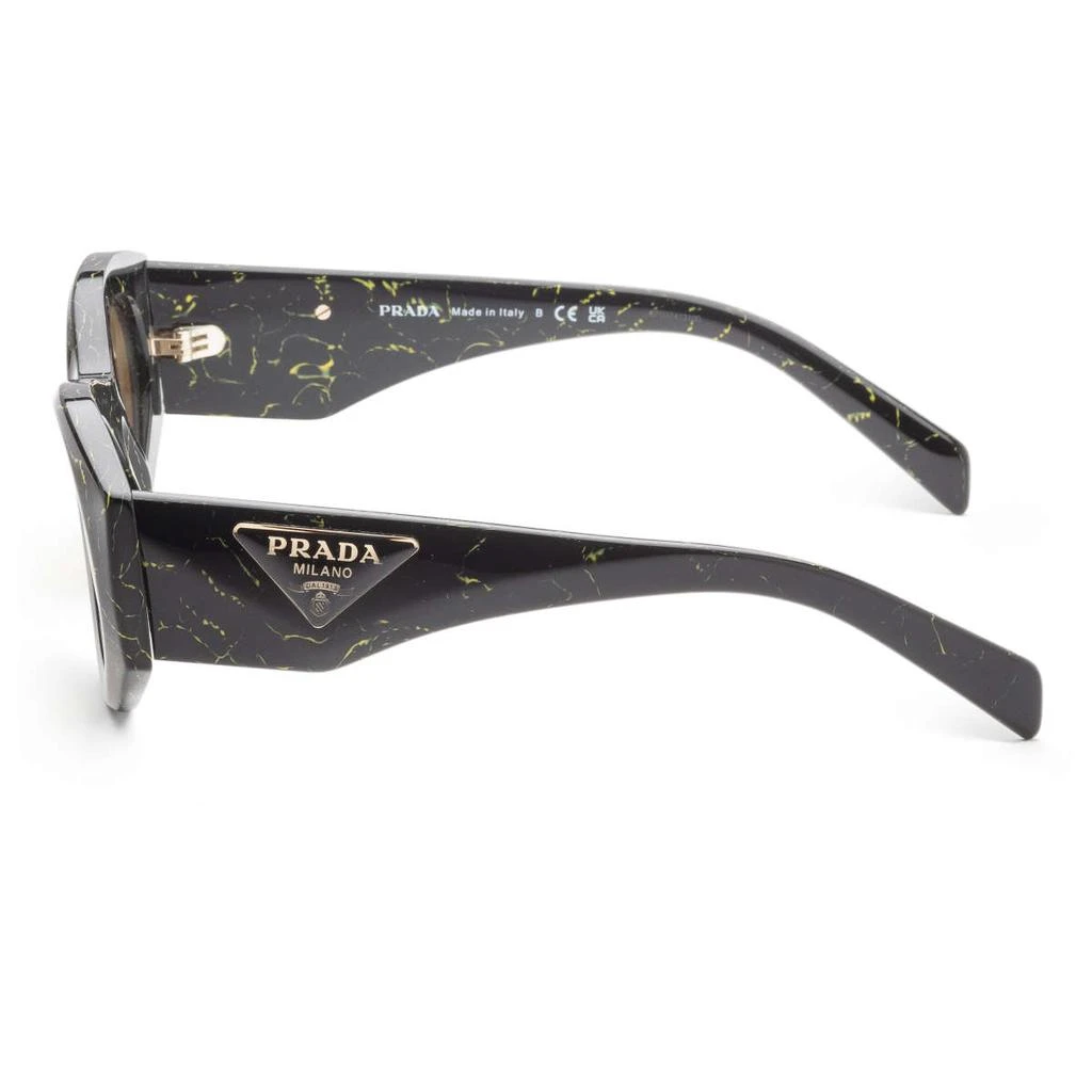 商品Prada|Prada 黑色 椭圆 太阳镜,价格¥1046,第4张图片详细描述