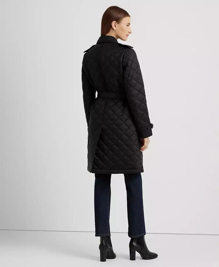 商品Ralph Lauren|Women's Belted Velboa-Lined Quilted Trench Coat,价格¥860,第2张图片详细描述