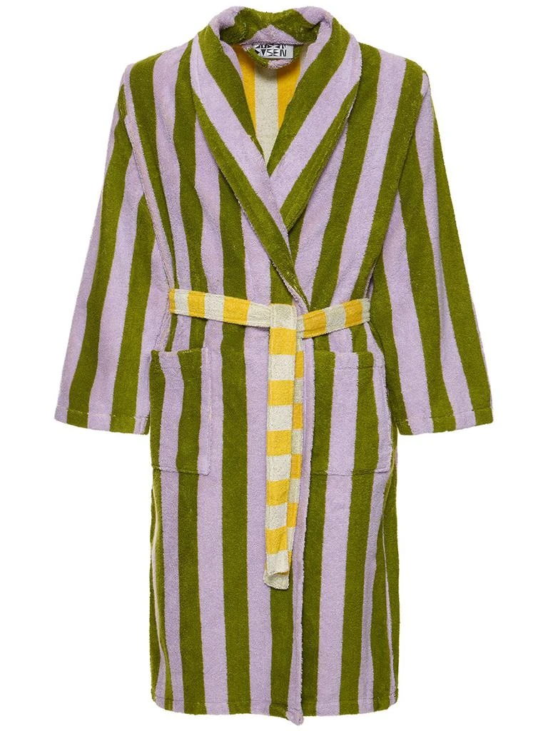 商品DUSEN DUSEN|Sea Stripe Cotton Blend Bathrobe,价格¥1060,第1张图片