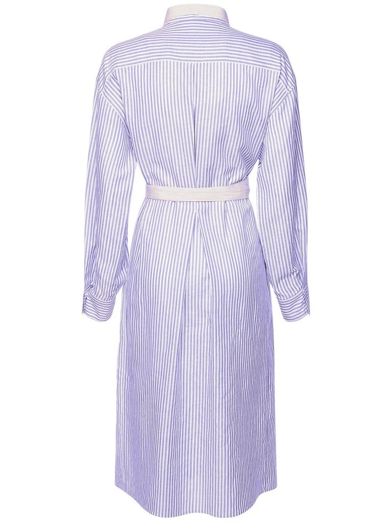 商品AGNONA|Cotton Blend Shirt Dress W/ Belt,价格¥5060,第4张图片详细描述