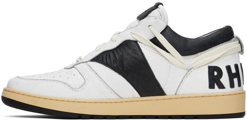 商品Rhude|Black & White Rhecess Low Sneakers,价格¥5171,第3张图片详细描述