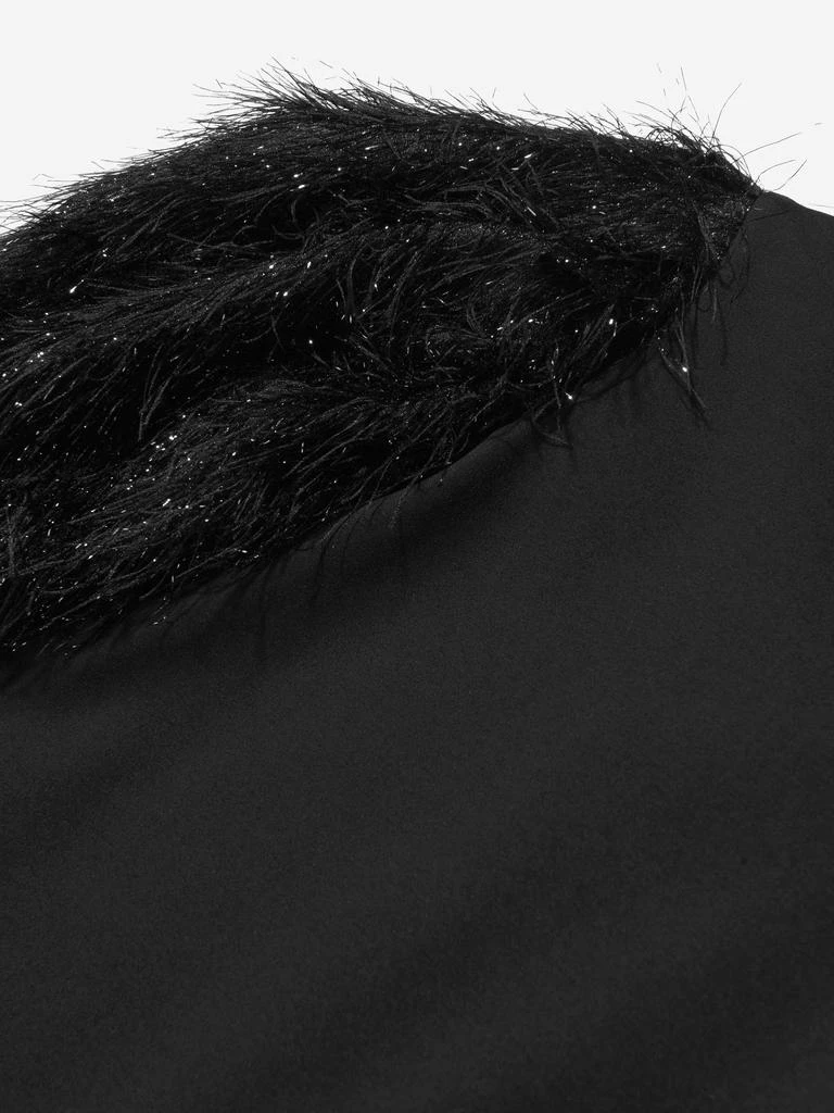 商品Mama Luma|Mama Luma Black Girls Feather Look Sleeve Dress,价格¥1122,第2张图片详细描述