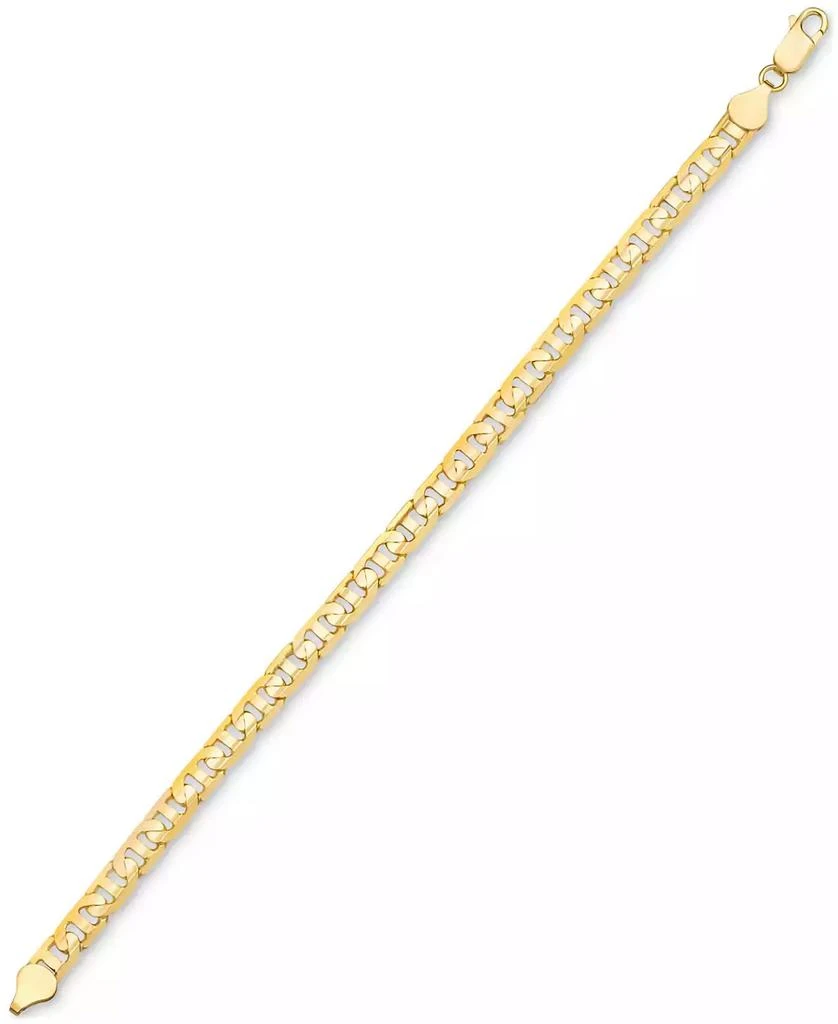 商品Macy's|Men's Mariner Link Chain Bracelet in 14k Gold-plated Sterling Silver,价格¥1687,第4张图片详细描述