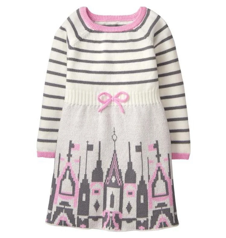 商品Gymboree|城堡图案毛线连衣裙,价格¥261,第1张图片