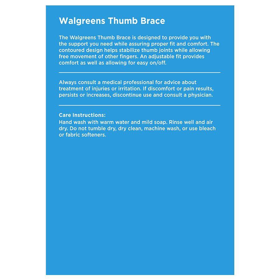 商品Walgreens|Adjustable Thumb Brace One Size One Size,价格¥64,第4张图片详细描述