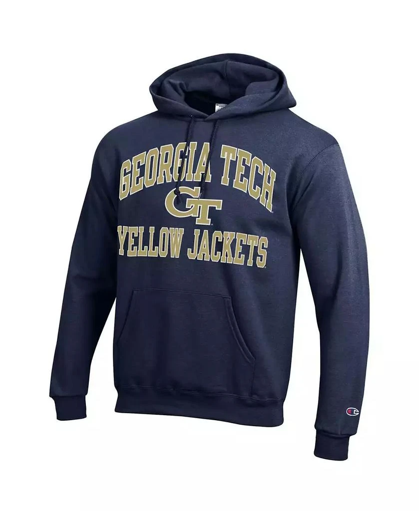 商品CHAMPION|Men's Navy Georgia Tech Yellow Jackets High Motor Pullover Hoodie,价格¥337,第2张图片详细描述