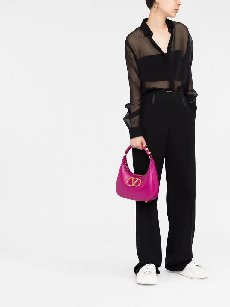 商品Valentino|VALENTINO GARAVANI - Stud Sign Leather Hoho Bag,价格¥20314,第4张图片详细描述