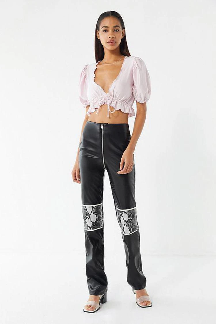 商品I.AM.GIA|I.AM.GIA Hendrix Zip-Front Straight Leg Pant,价格¥555,第1张图片
