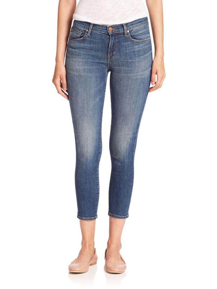 商品J Brand|Mid-Rise Capri Skinny Jeans,价格¥772,第1张图片