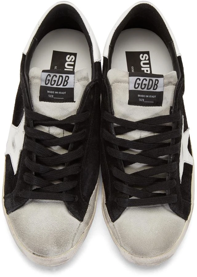 商品Golden Goose|Black & Grey Suede Superstar Sneakers,价格¥3609,第5张图片详细描述