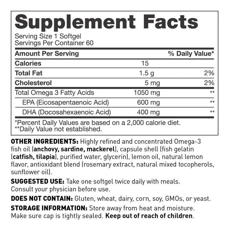 商品Amy Myers MD|Complete Omega-3 Softgels,价格¥453,第2张图片详细描述