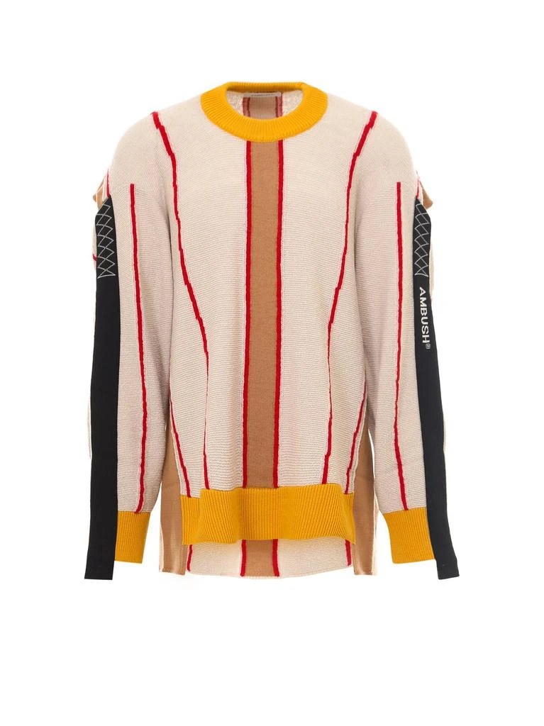 商品Ambush|Ambush Deconstructed Striped Sweater,价格¥3229,第1张图片