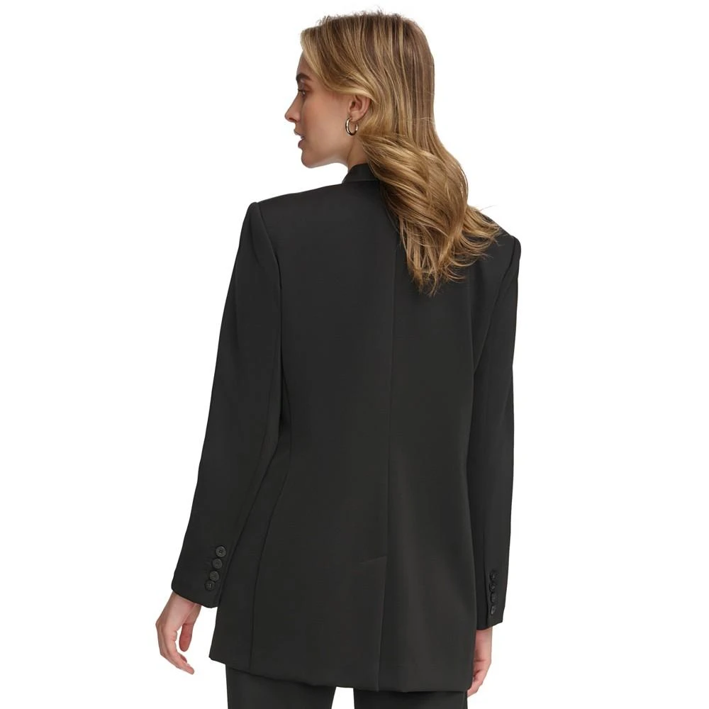 商品Calvin Klein|Women's Faux-Leather Combo Jacket,价格¥704,第2张图片详细描述