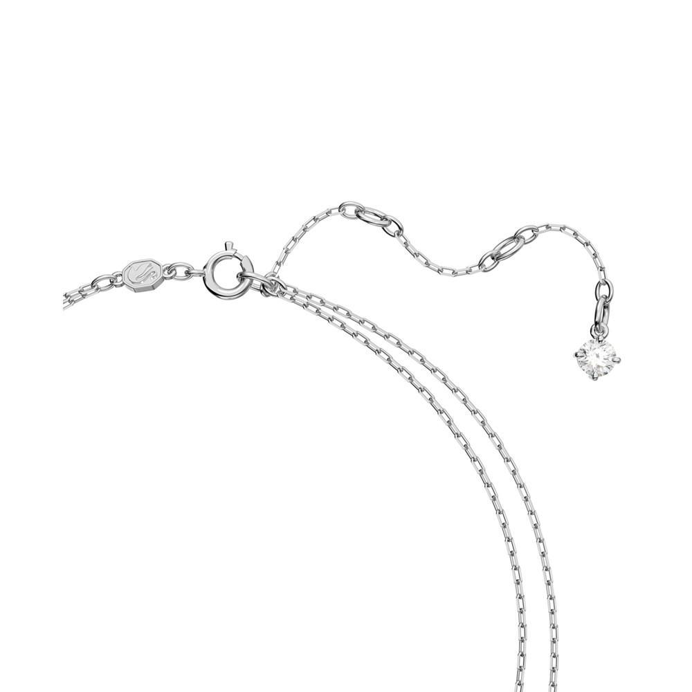 商品Swarovski|Silver-Tone Millenia Blue Crystal Pendant Two Row Necklace, 15-7/8" + 2" extender,价格¥1439,第5张图片详细描述