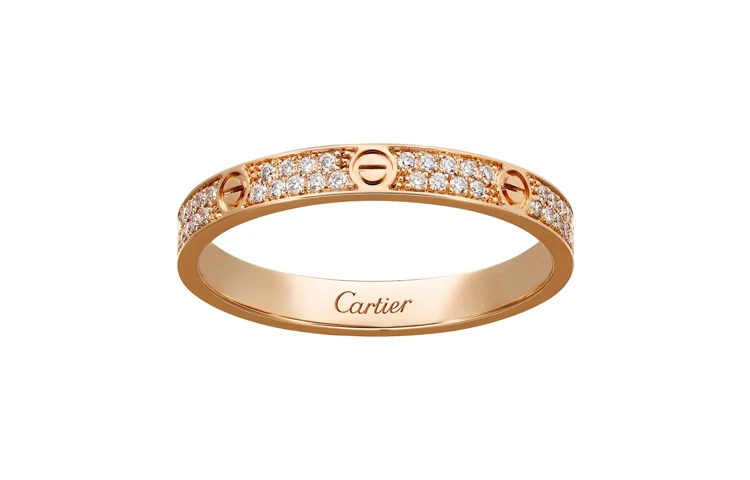 商品[国内直发] Cartier|CARTIER卡地亚 LOVE系列 钻石 18K玫瑰金 戒指 女款 玫瑰金色,价格¥24339,第4张图片详细描述
