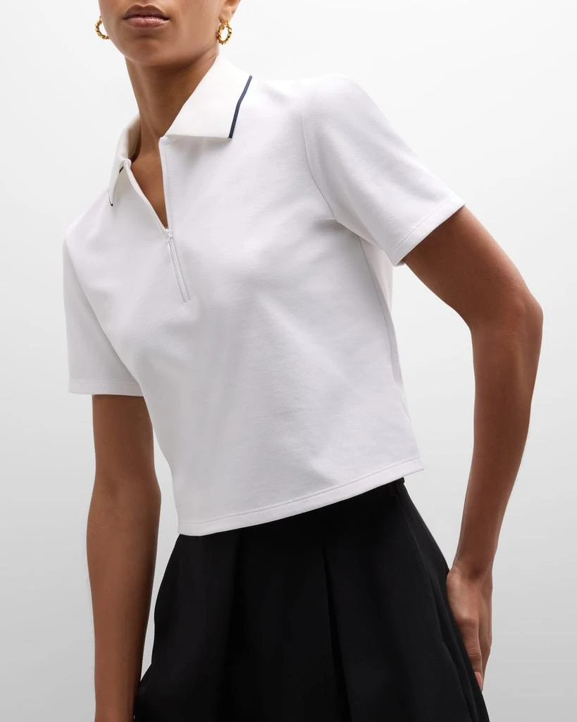 Tennis Polo Zip-Front Top 商品