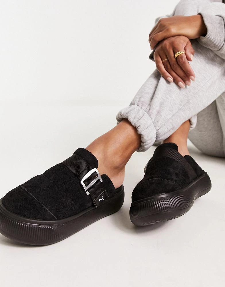 商品Puma|Puma Suede Mayu mules in black,价格¥355,第4张图片详细描述