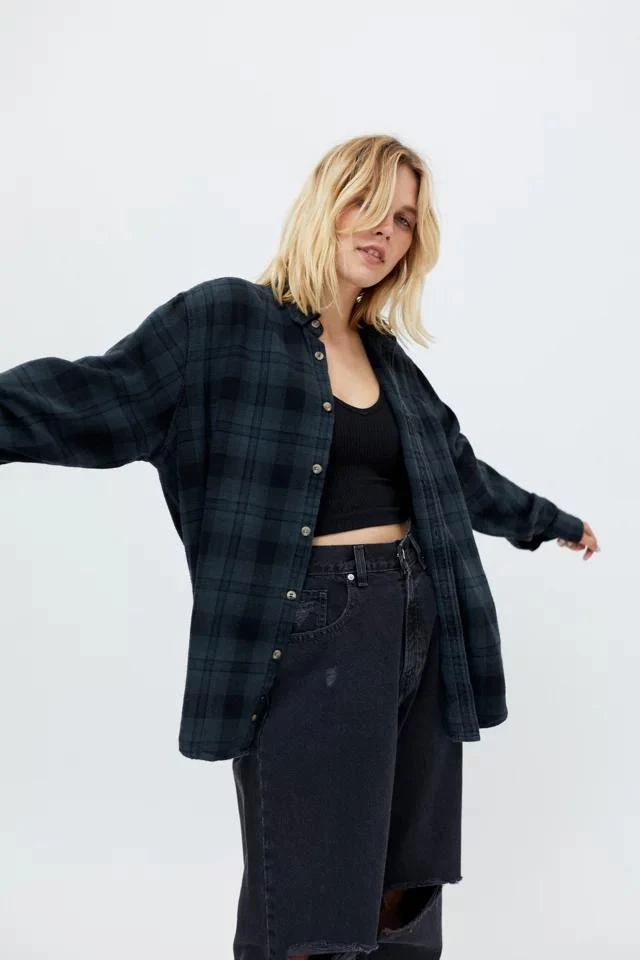 商品Urban Renewal|Urban Renewal Remade Overdyed Flannel Shirt,价格¥150,第1张图片