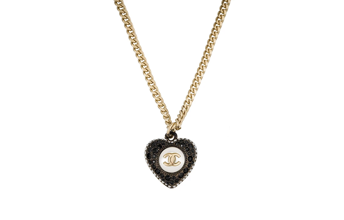 商品[国内直发] Chanel|香奈儿 爱心 金属水钻 项链 女款,价格¥7781,第4张图片详细描述