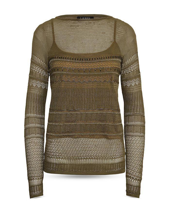 商品Ralph Lauren|Semi Sheer Lightweight Sweater,价格¥657,第7张图片详细描述