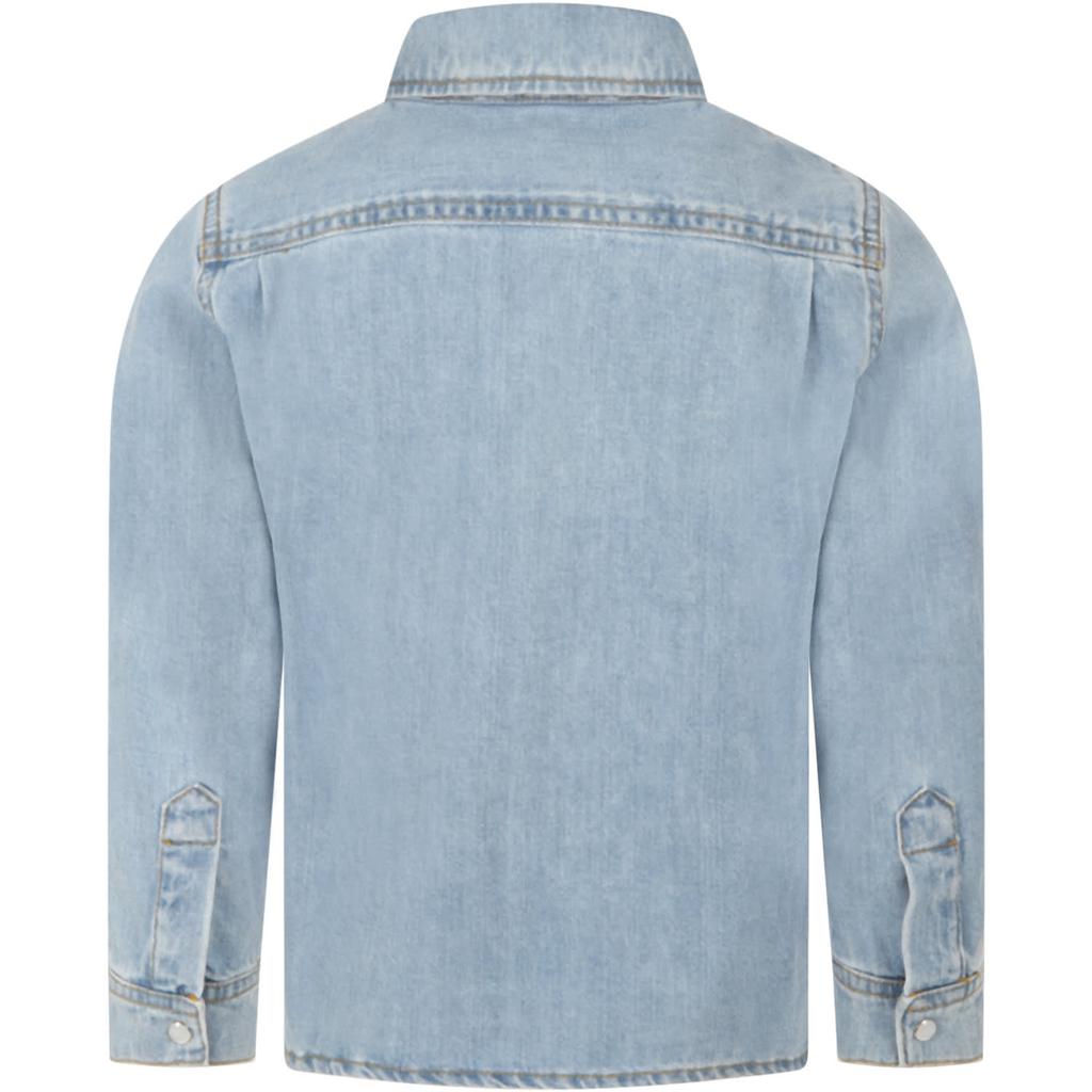 Bonpoint Light Blue Shirt For Boy商品第2张图片规格展示