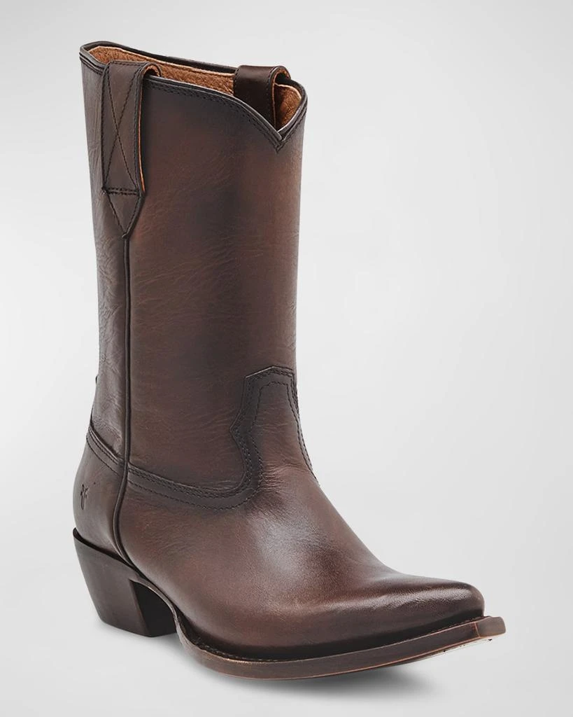 商品Frye|Sacha Mid Leather Cowboy Boots,价格¥2908,第2张图片详细描述