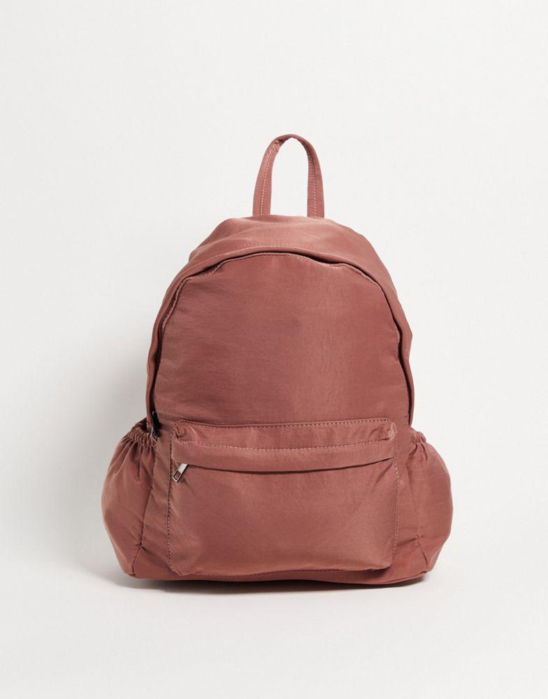 ASOS DESIGN backpack with laptop compartment in mauve商品第1张图片规格展示