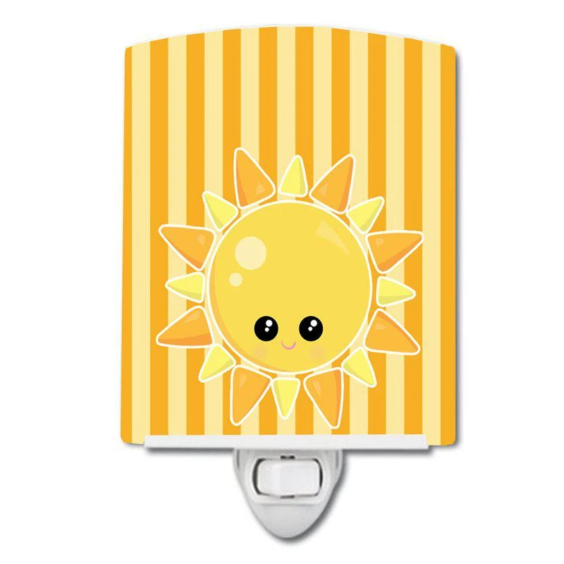 商品Caroline's Treasures|Weather Sunshine Face Ceramic Night Light,价格¥204,第1张图片