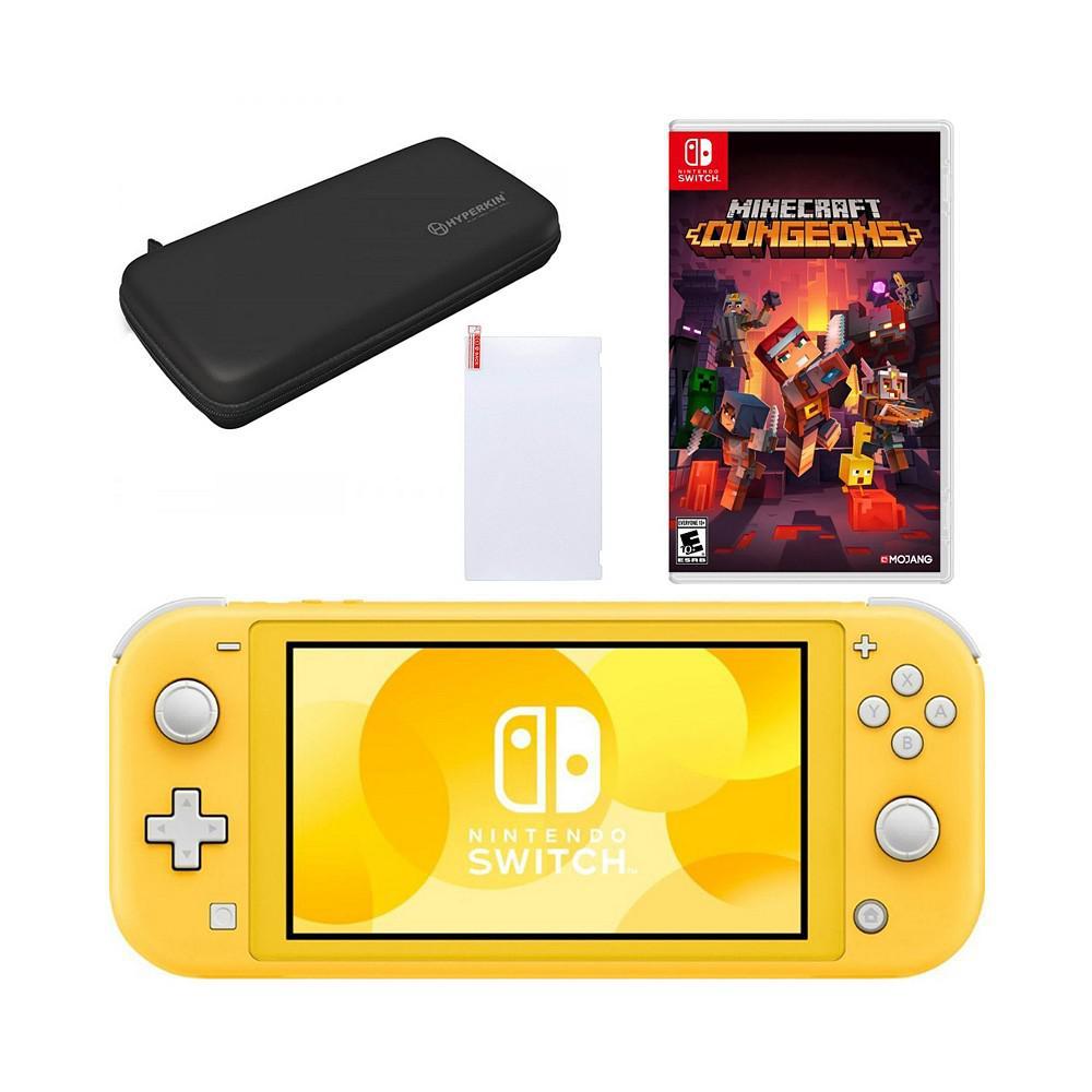 商品Nintendo|Switch Lite in Yellow with Minecraft Dungeons & Accessories,价格¥2113,第1张图片
