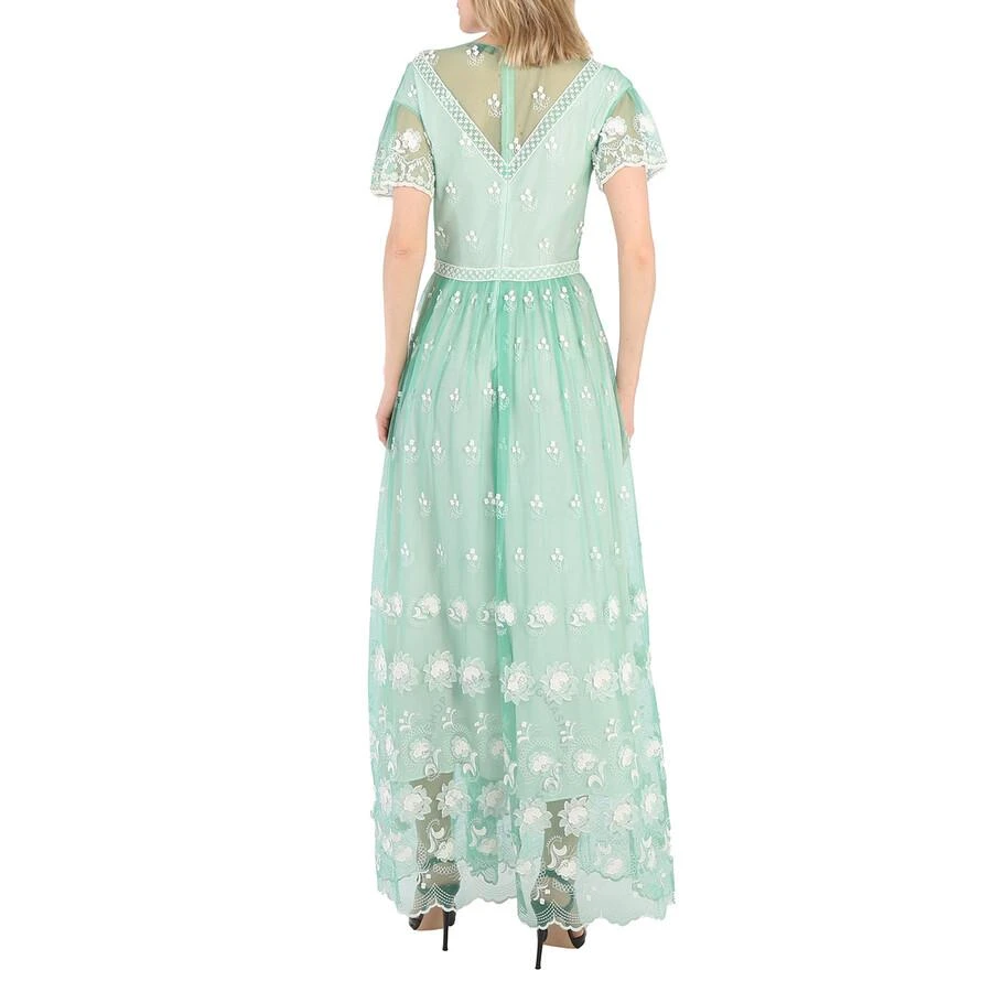 商品Burberry|Ladies Round-neck Embroidered-tulle Dress,价格¥3052,第3张图片详细描述