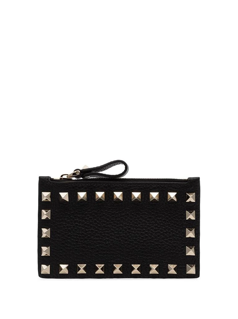 商品Valentino|VALENTINO GARAVANI - Rockstud Leather Zipped Card Case,价格¥2946,第5张图片详细描述