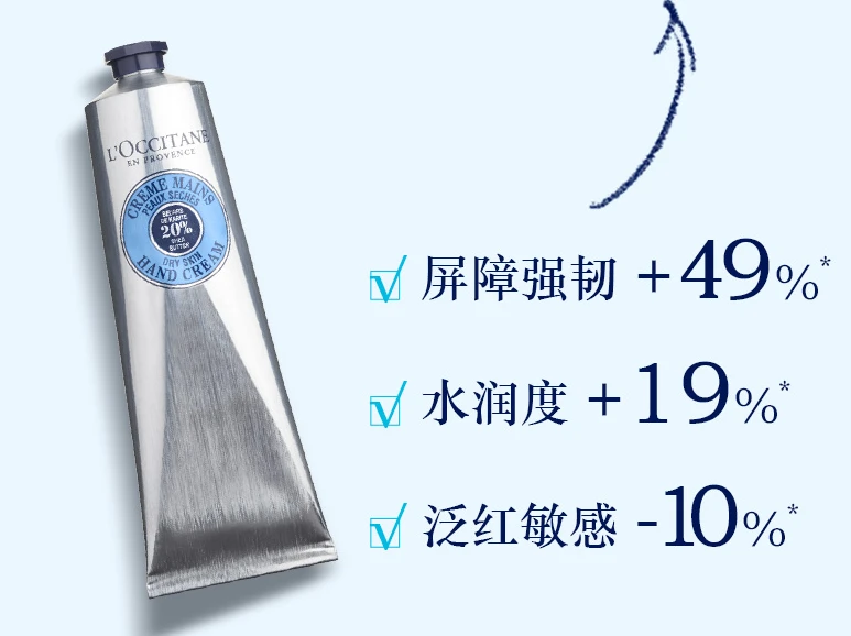 欧舒丹护手霜乳木果手霜男女士补水保湿滋润修护手膜150ml 商品