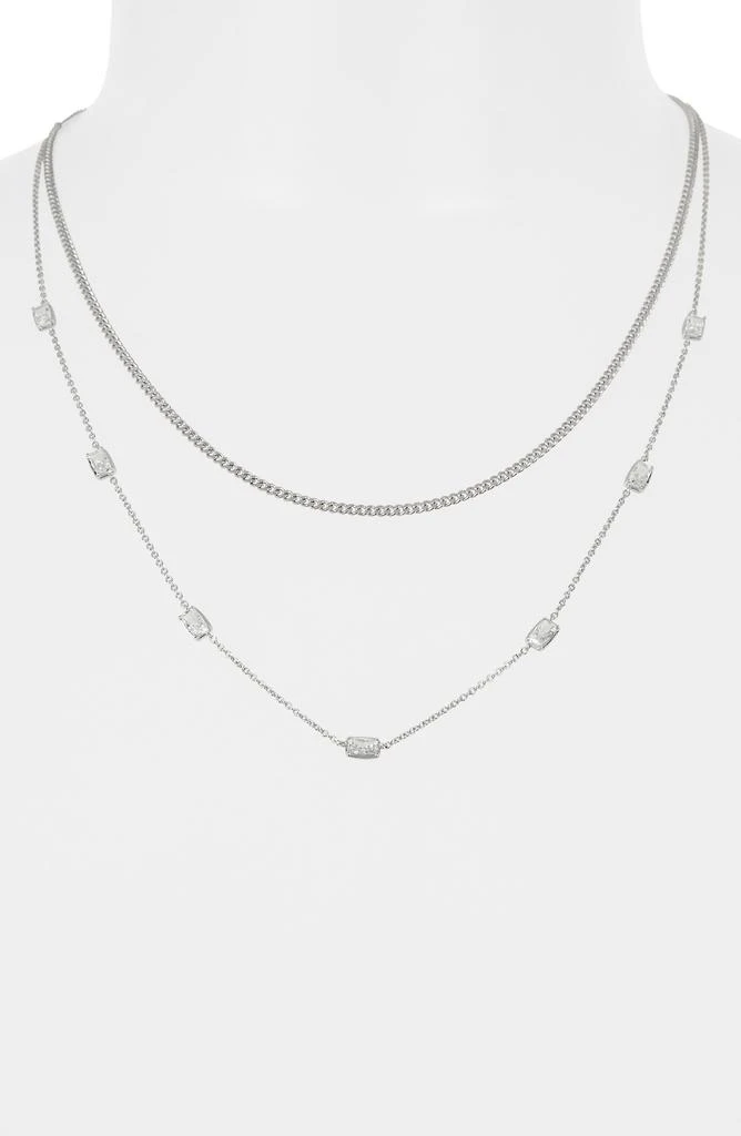 商品Nadri|Cece Layered Chain Necklace,价格¥446,第2张图片详细描述