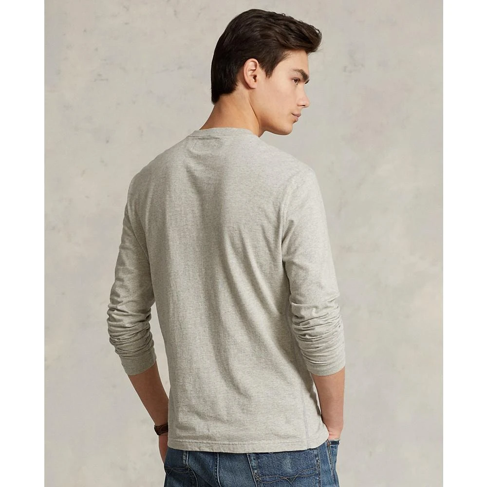 商品Ralph Lauren|Men's Cotton Slub Jersey Henley Shirt,价格¥356,第2张图片详细描述