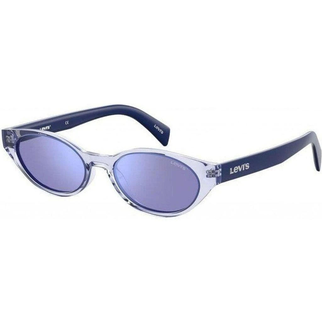 商品Levi's|Levi's Unisex Sunglasses - Lilac Oval Frame Violet Blue Mirror Lens | LV 1003/S 789,价格¥237,第1张图片